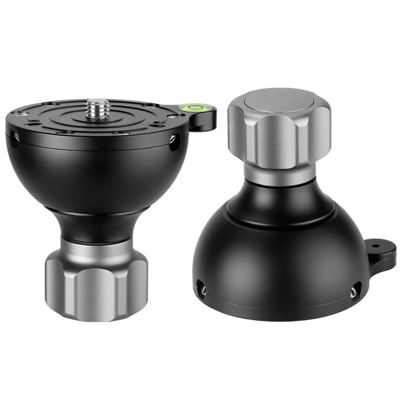 LEOFOTO YB-75SP 75mm Levelling Half Ball Adapter for Bowl Tripod Short Handle Low Profile - Image 2